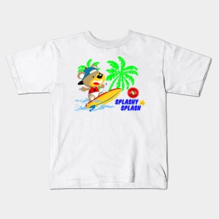 Splashy Splash ABDL PUPPY dog surfing - age play Kids T-Shirt